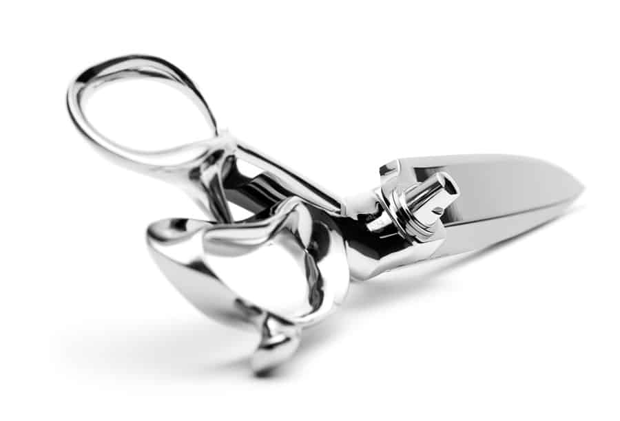 A polished pair of Ernest Wright tailor shears