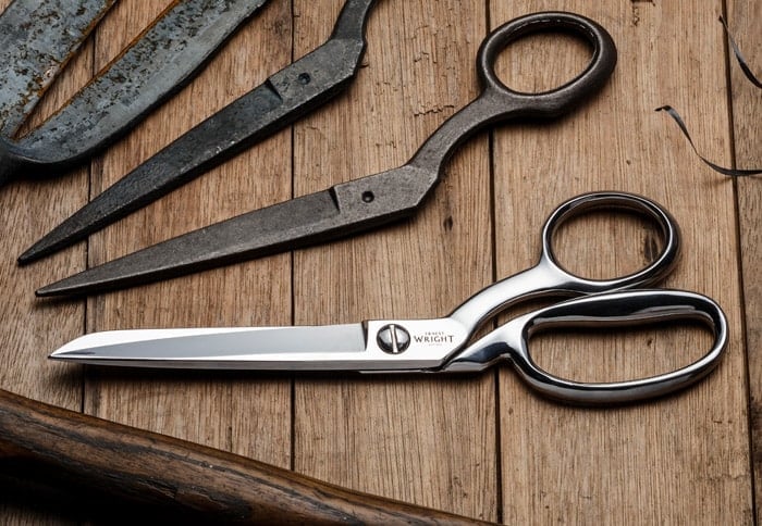 8.25 inch Dressmaker Scissors, made in Sheffield by Ernest Wright.