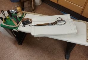 Mark Shiner Sailmakers bench