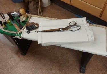 Mark Shiner Sailmakers bench