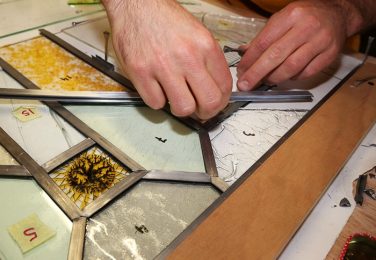 Making of stained glass window